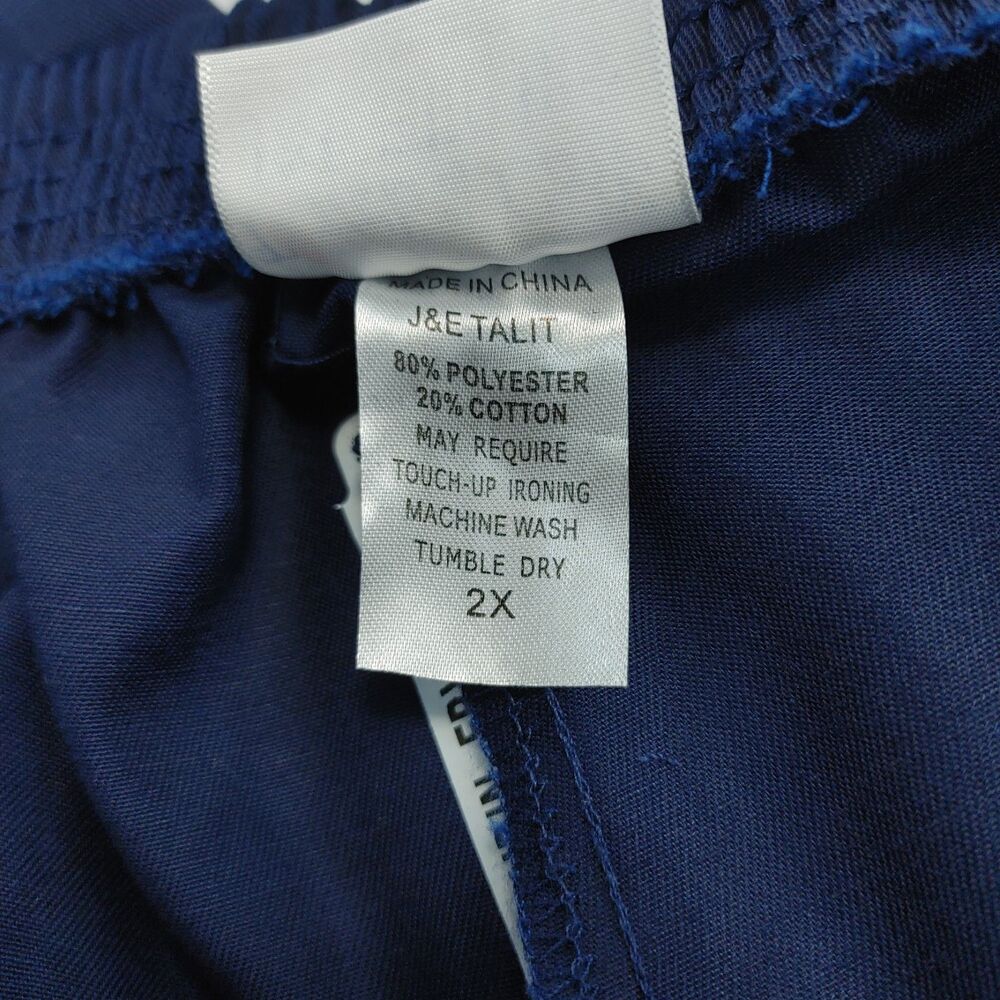 New Touch of Care Unisex Adaptive Elastic Waist Pants Navy Blue Size 2X NWT - Picture 8 of 10